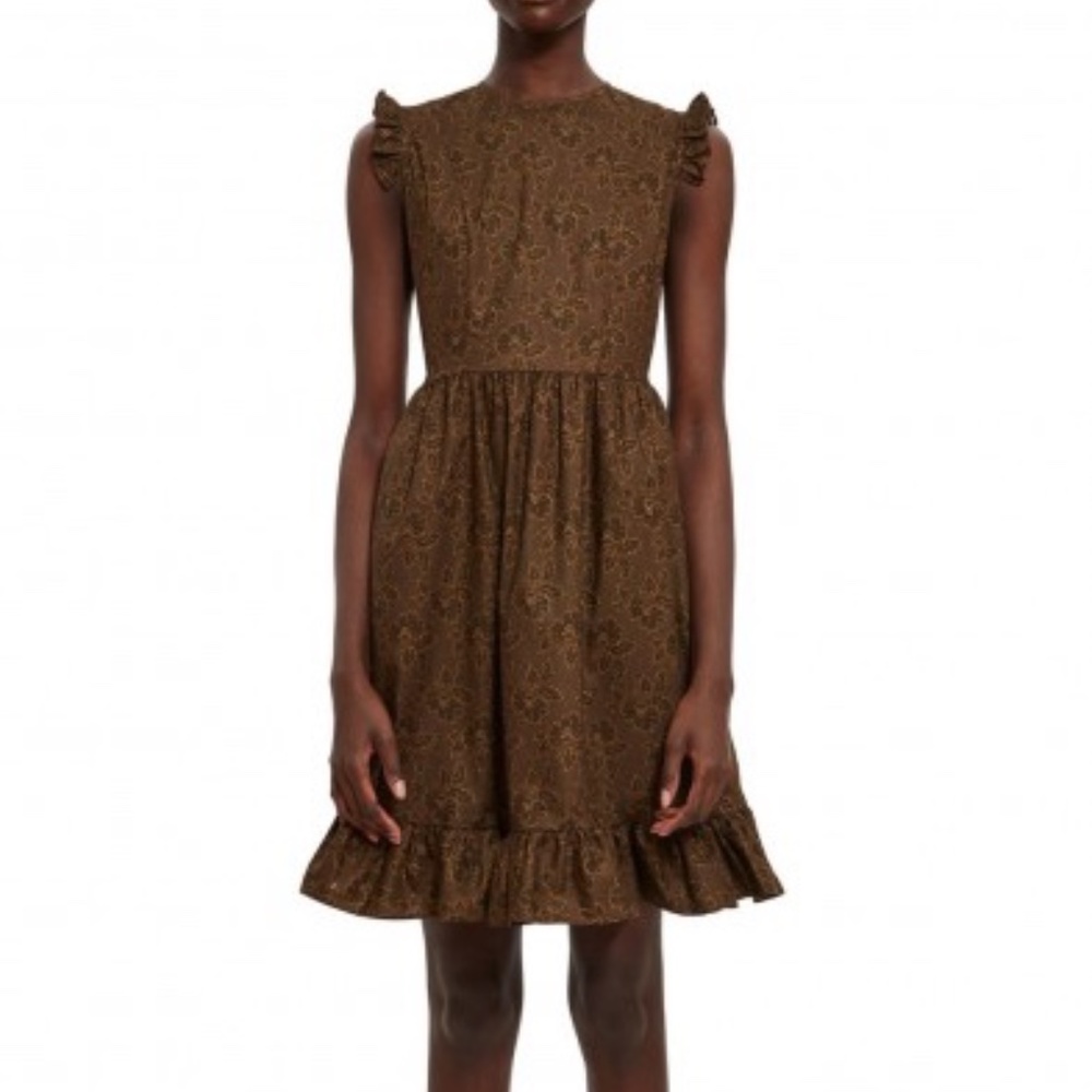 Batsheva Babydoll Ruffle Prarie Dress